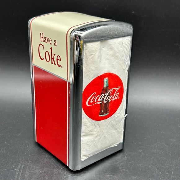 Coca Cola Napkin Holder 1992 - Picture 1 of 8